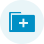 round plus sign folder icon